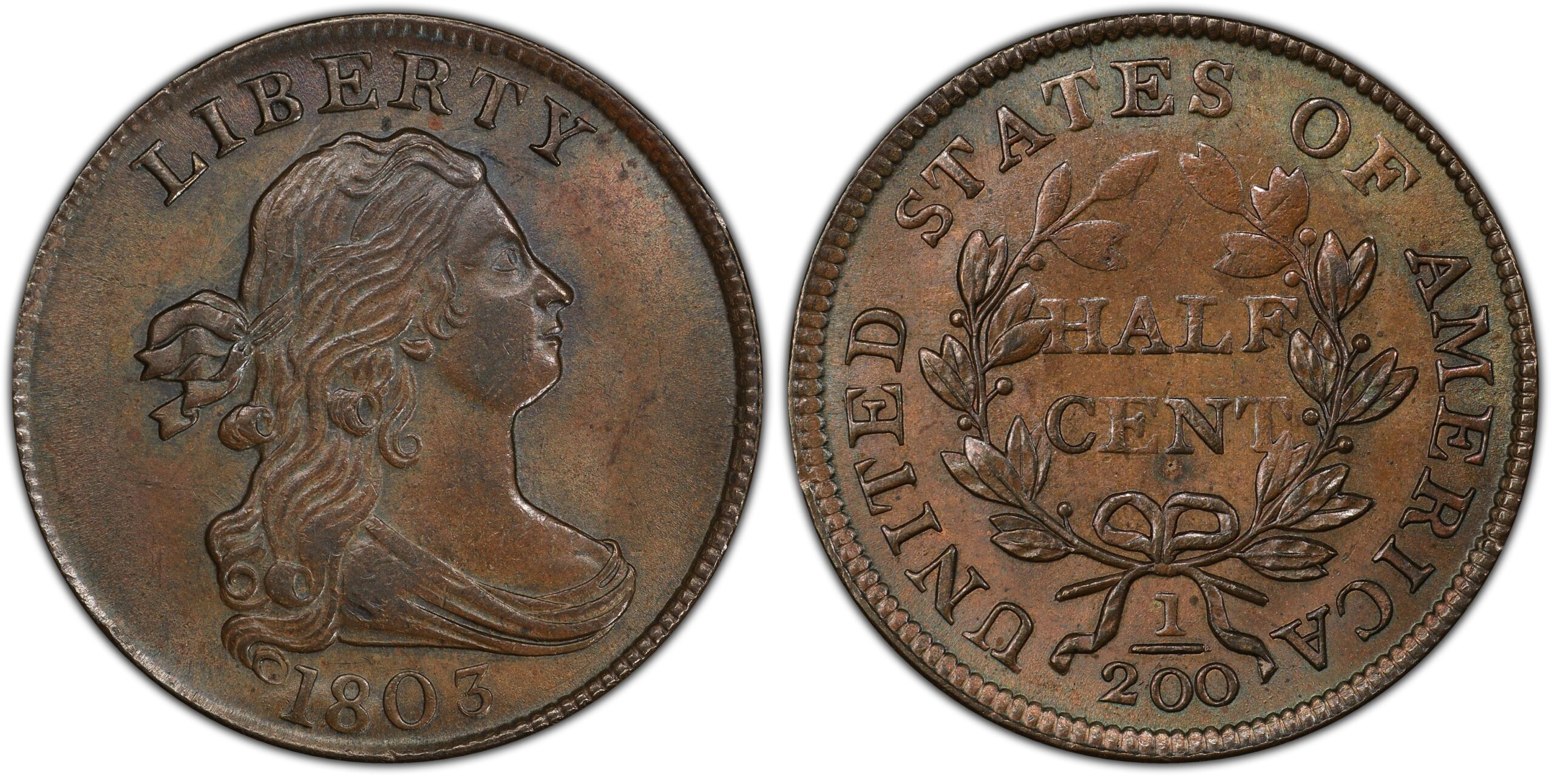 1803 half cent