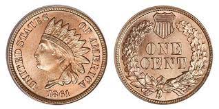 1861 Indian head penny